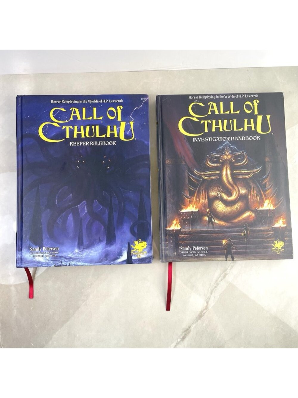 Call of Cthulhu Books RPG Lot The Keeper Rulebook & Investigators Handbook